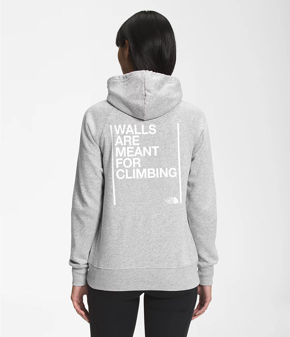 The North Face Walls Pullover Kapuzenpullover Damen - HellGrau CH-804GSYU